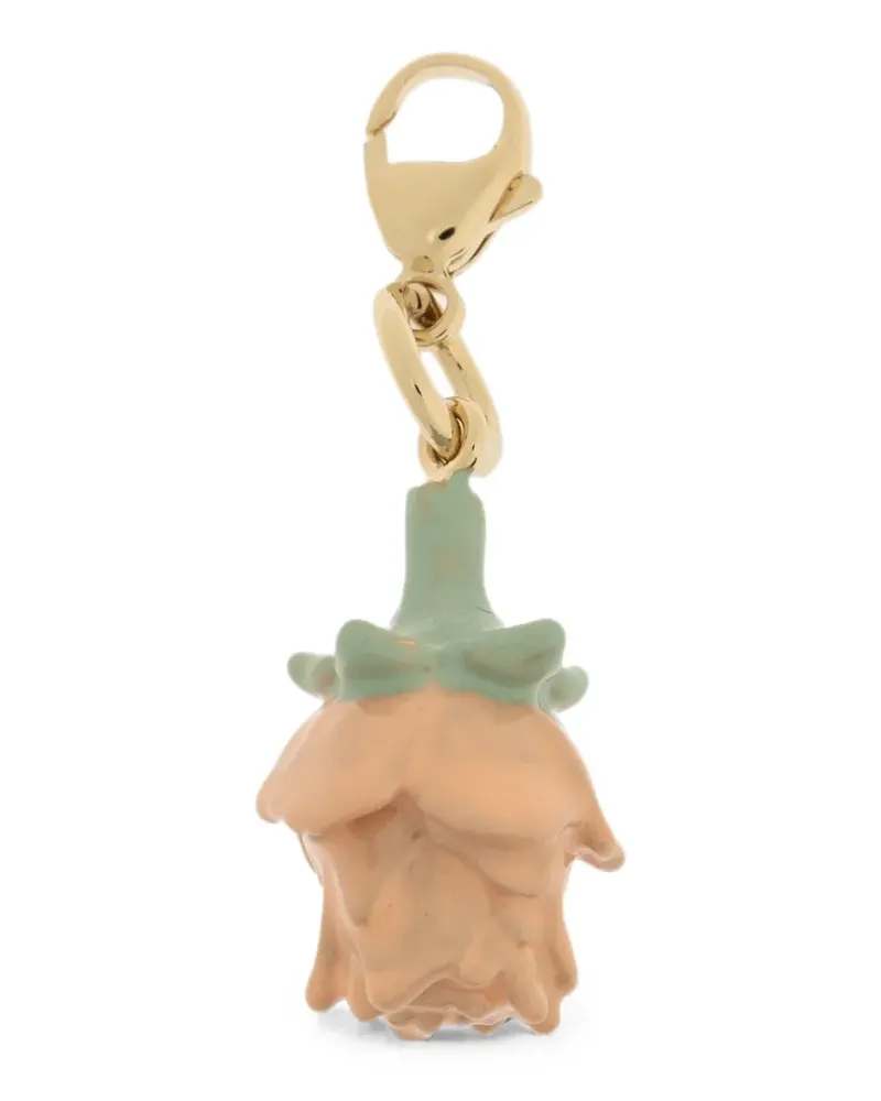 Marni rose-motif pendant - Gold Gold
