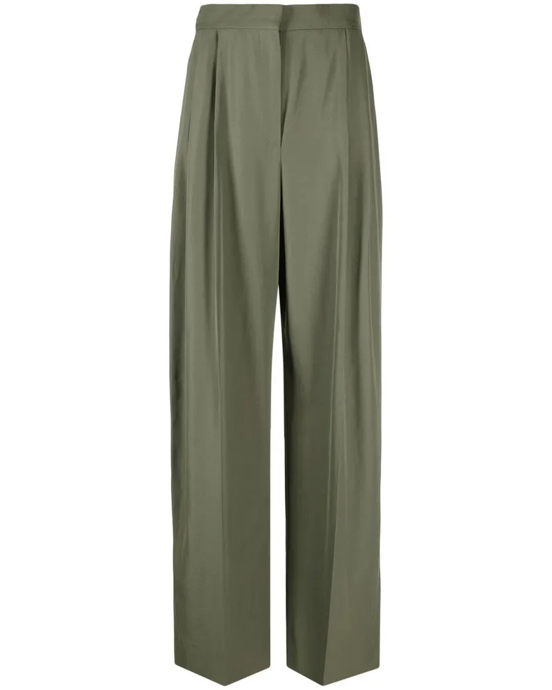 Alexander McQueen Klassische High-Waist-Hose - Grün Grün