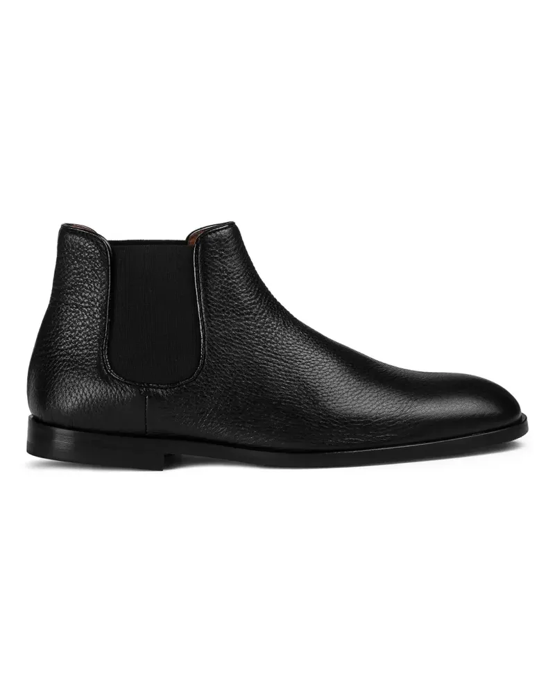 Doucal´s grained leather Chelsea boots - Schwarz Schwarz