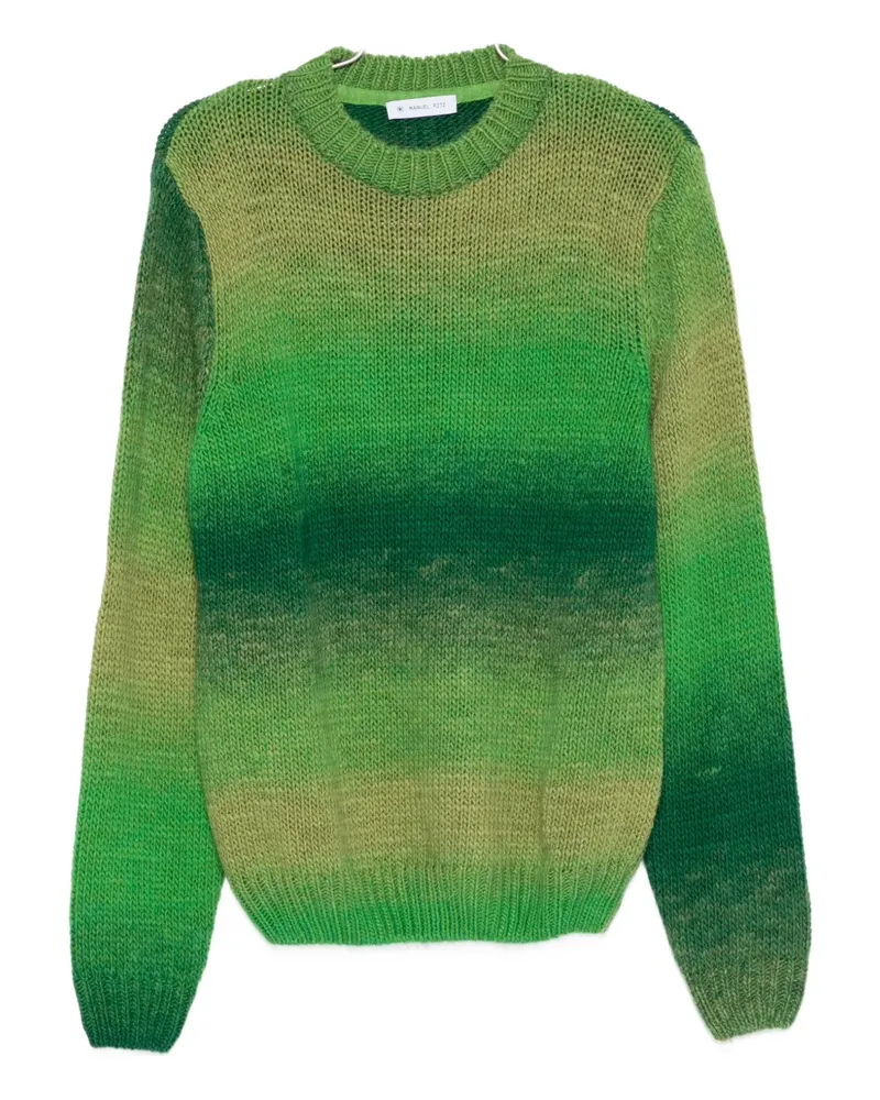 Manuel Ritz Pullover mit Farbverlauf-Optik - Grün Grün