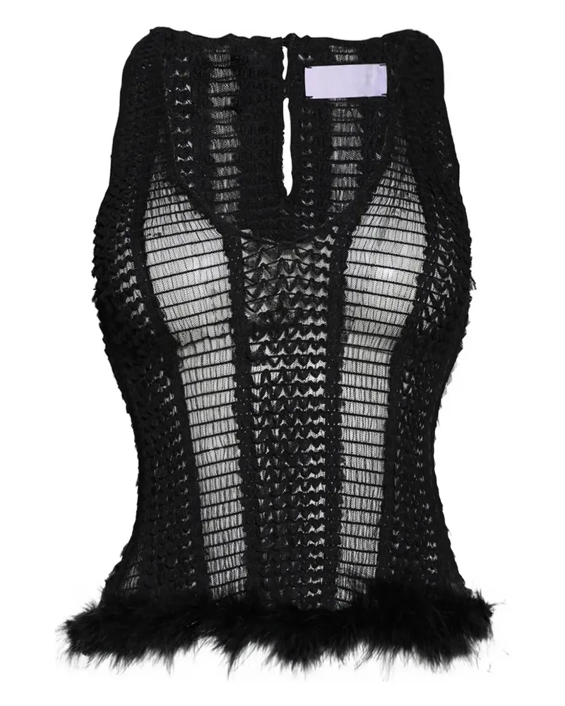 Roberta Einer Gestricktes Oberteil - Schwarz Schwarz