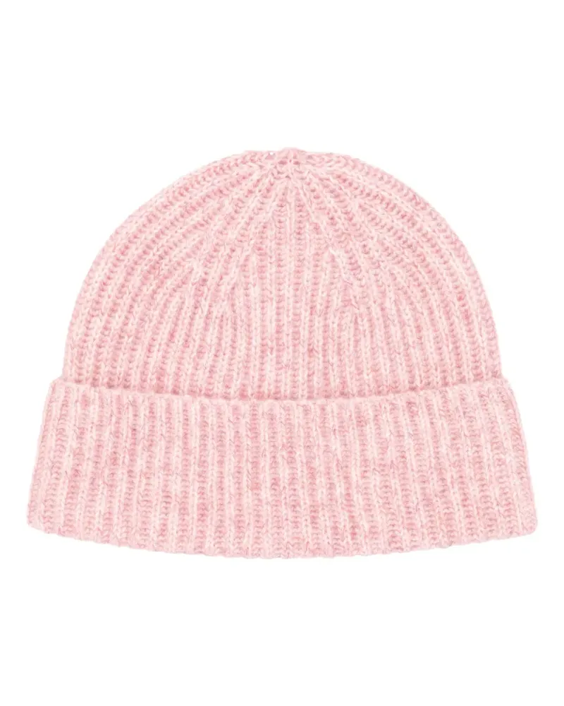 Lisa Yang Gerippte Beanie aus Kaschmir - Rosa Rosa