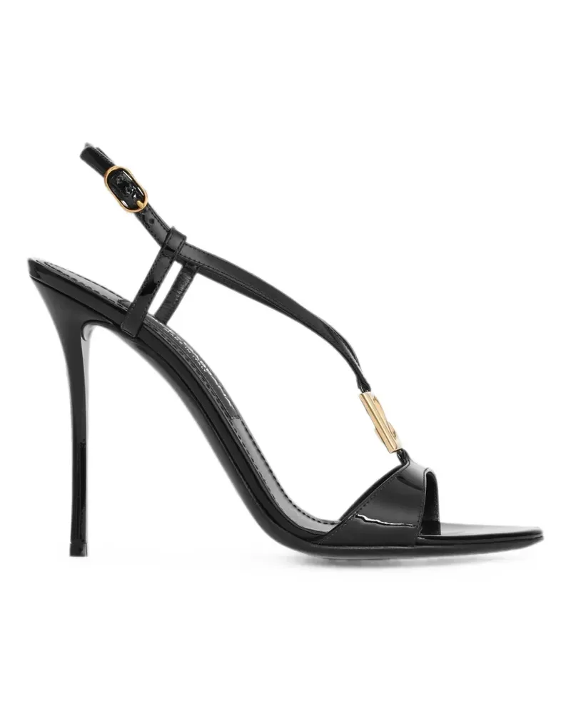 Dolce & Gabbana patent sandals - Schwarz Schwarz