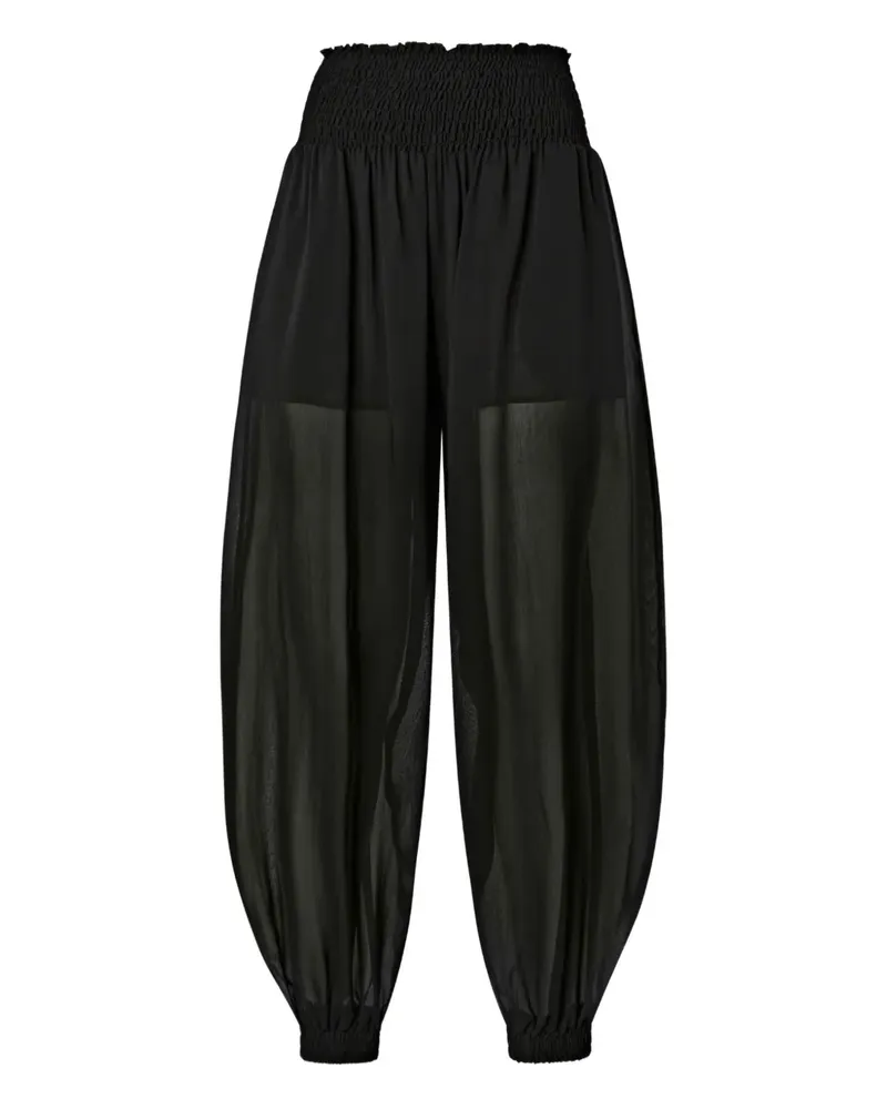 Pinko Geraffte Hose - Schwarz Schwarz