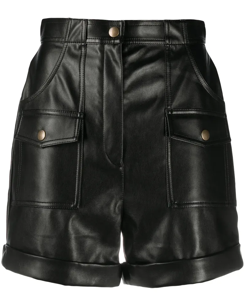 Philosophy Di Lorenzo Serafini Shorts mit hohem Bund - Schwarz Schwarz
