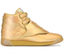 Klassische High-Top-Sneakers - Gold