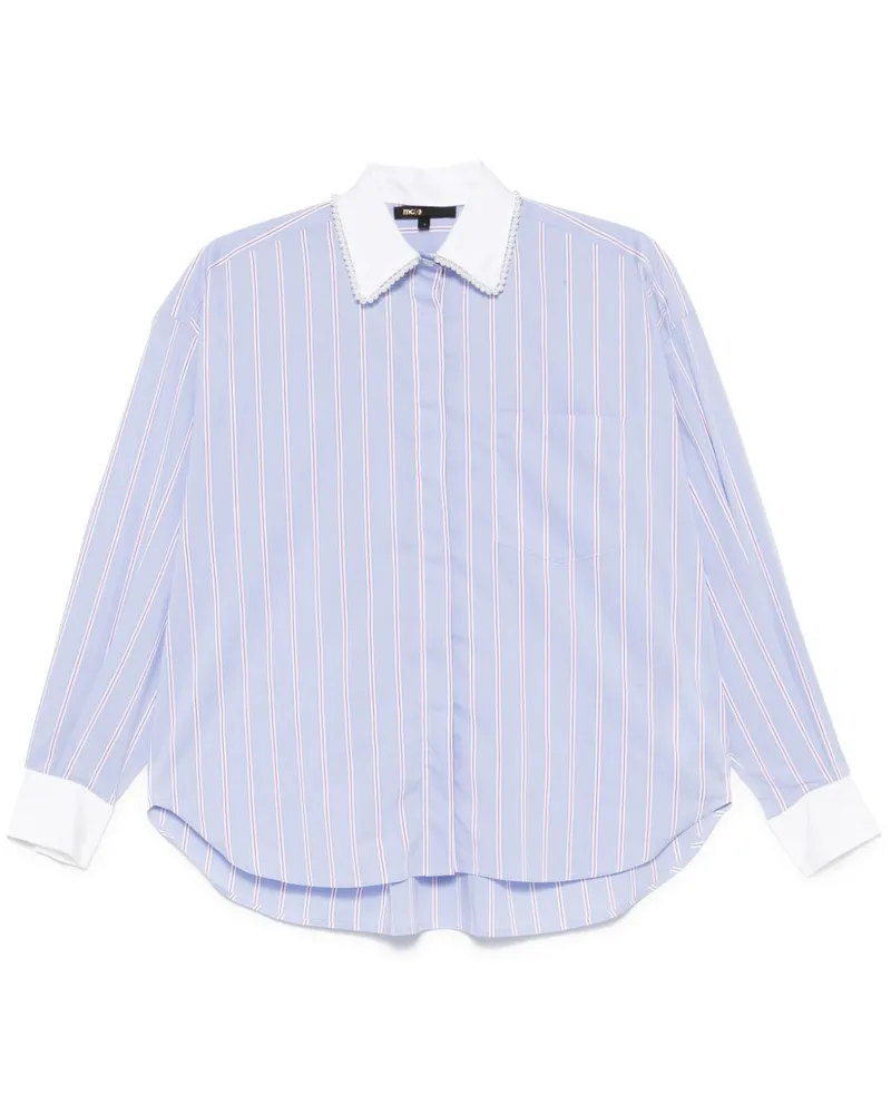 Maje Gestreiftes Hemd - Blau Blau