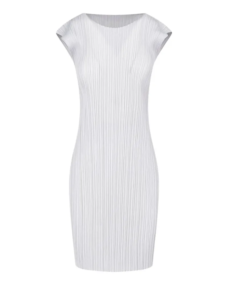 Issey Miyake Plisseekleid mit angeschnittenen Ärmeln - Grau Grau