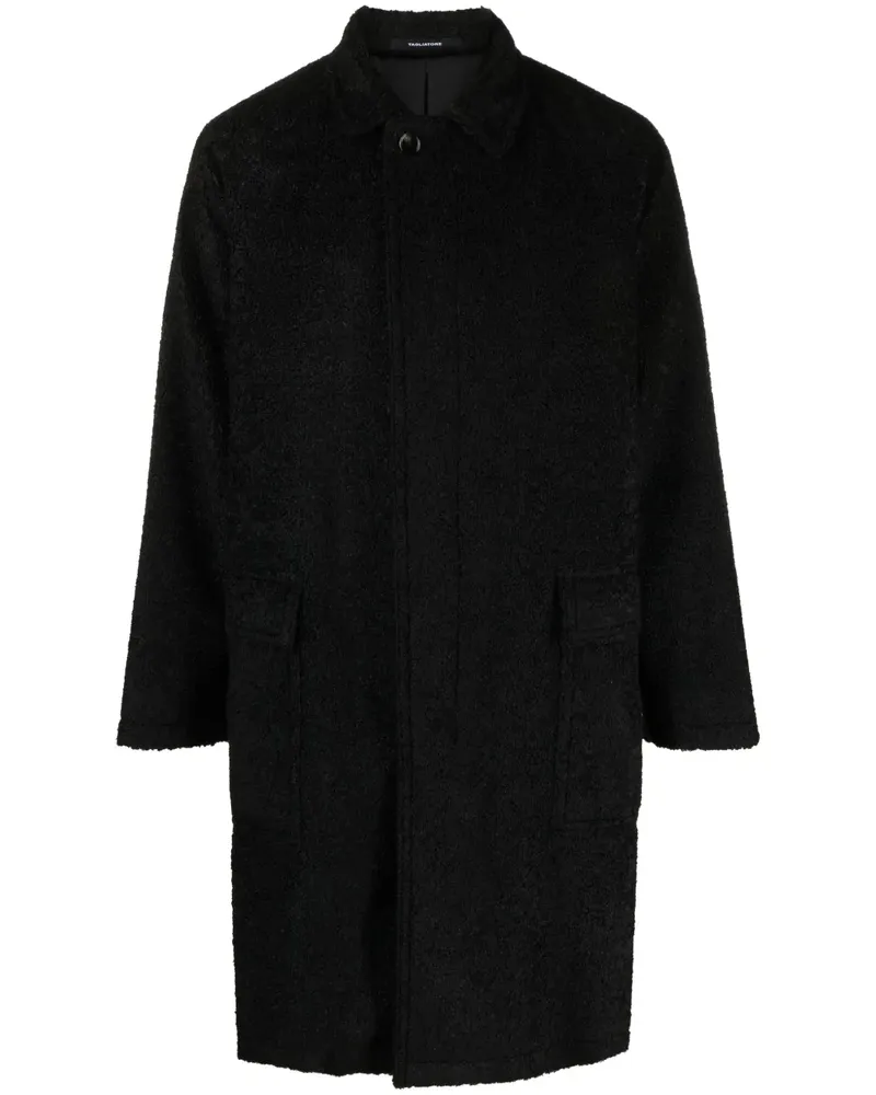 Tagliatore Mantel aus Fleece - Schwarz Schwarz