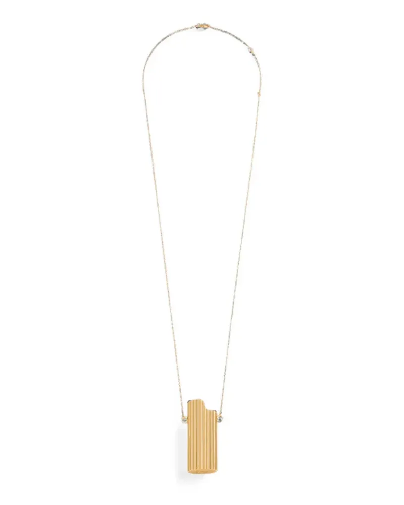 AMI Paris Halskette mit Feuerzeughalter aus Messing - Gold Gold