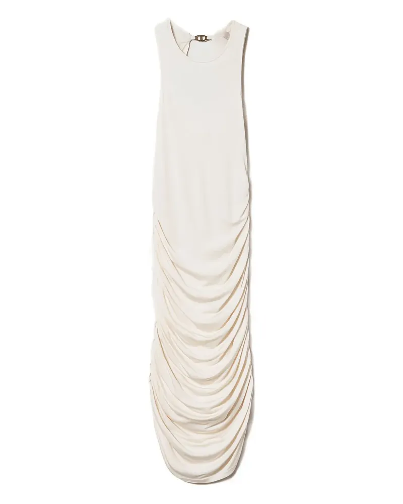 Twin-Set Gerafftes Midikleid - Nude Nude