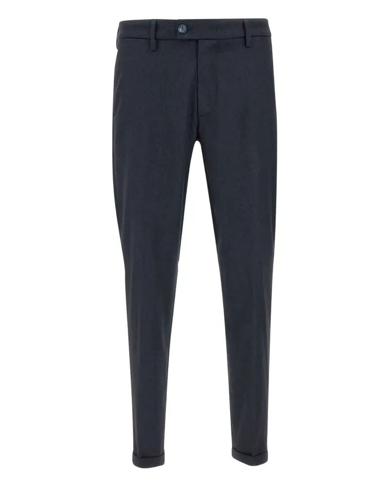 Re-HasH Ausgestellte Hose mit Umschlag - Blau Blau