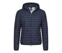 Gesteppte Kapuzenjacke - Blau
