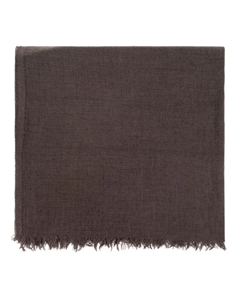 Rick Owens Ausgefranster Schal - Braun Braun