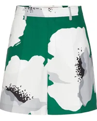 Valentino Garavani Bermudas mit Blumen-Print Grün