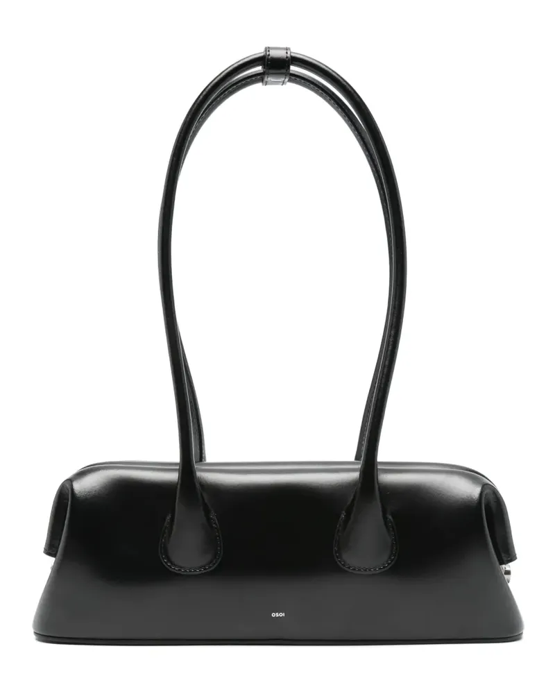 OSOI Mini Boat Wide Schultertasche - Schwarz Schwarz
