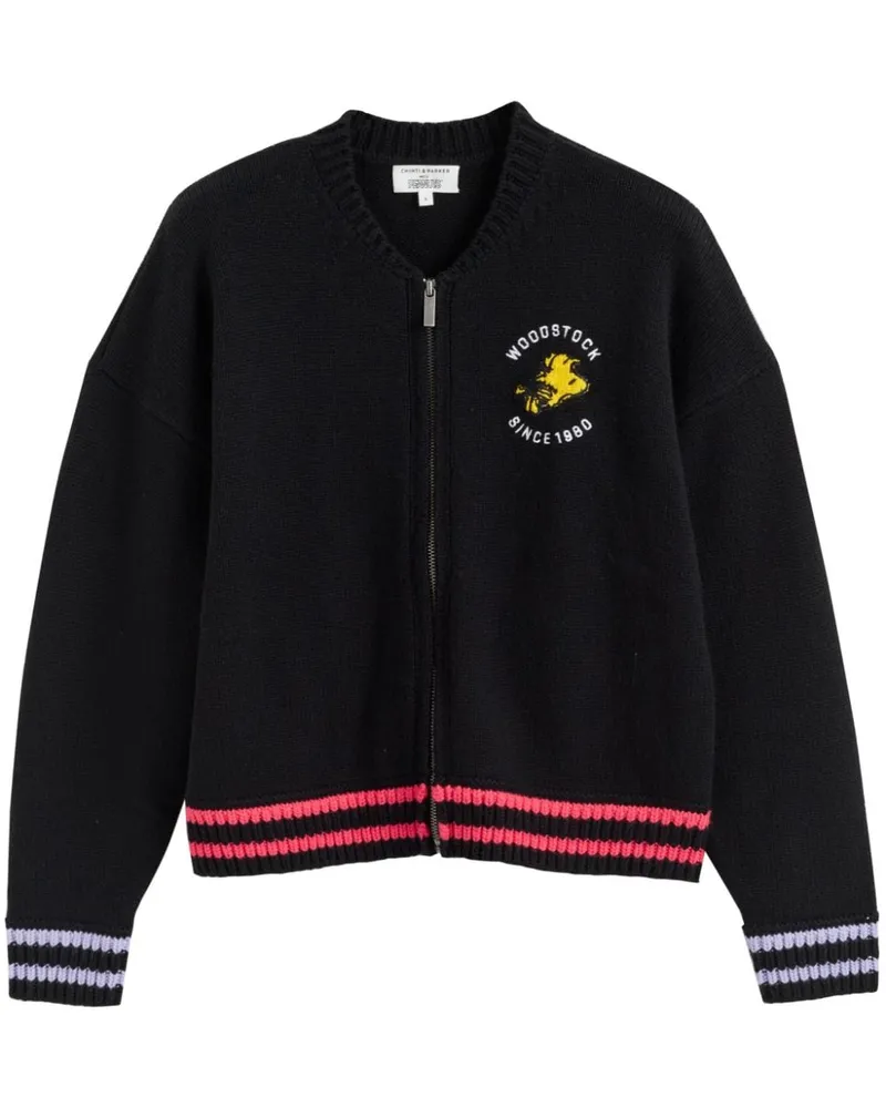 Chinti & Parker Snoopy Bomberjacke - Schwarz Schwarz