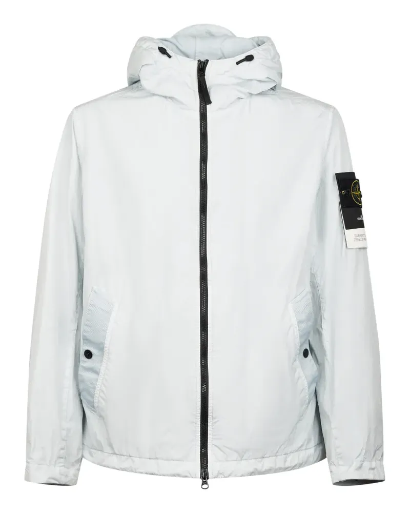 Stone Island Kapuzenjacke mit Reißverschluss - Blau Blau