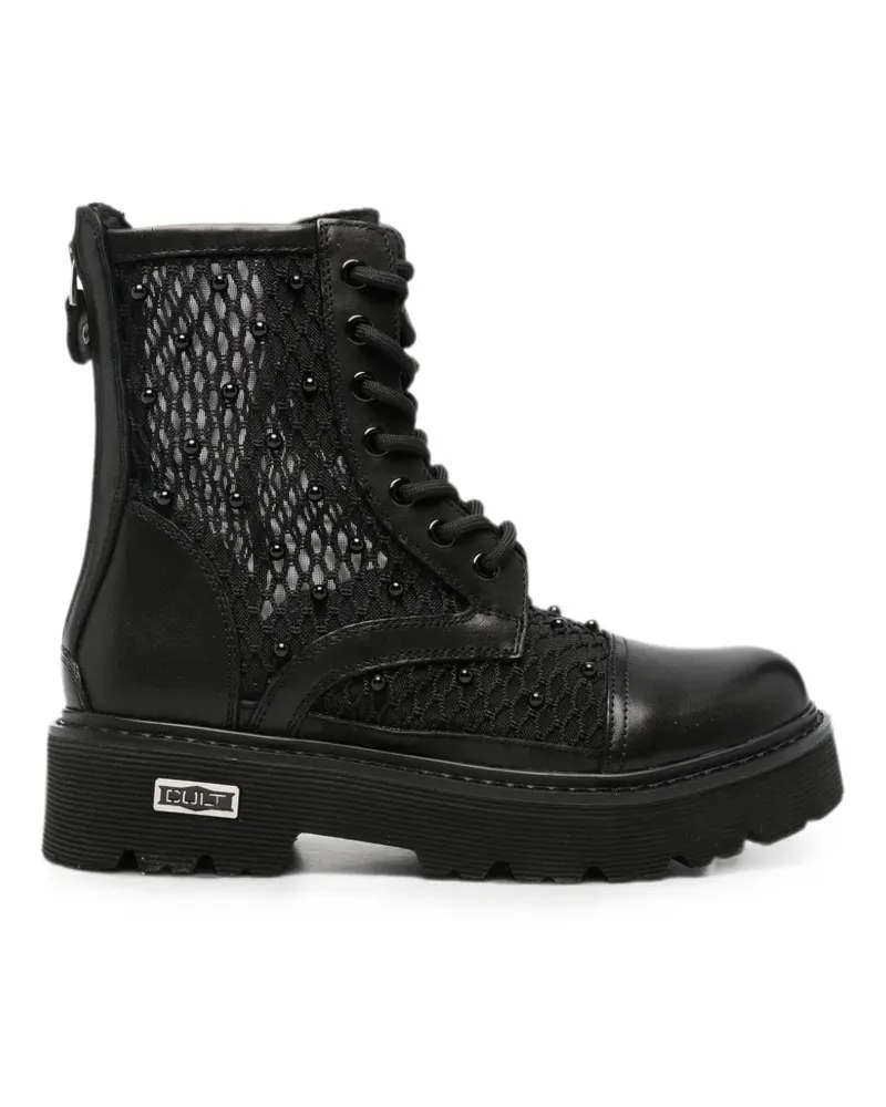 Cult Stiefel mit Nieten - Schwarz Schwarz