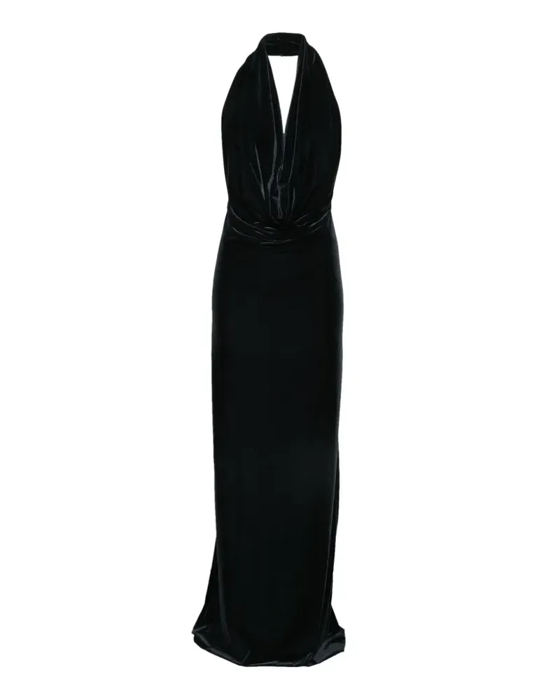 Amazuìn Venus Neckholder-Kleid - Schwarz Schwarz