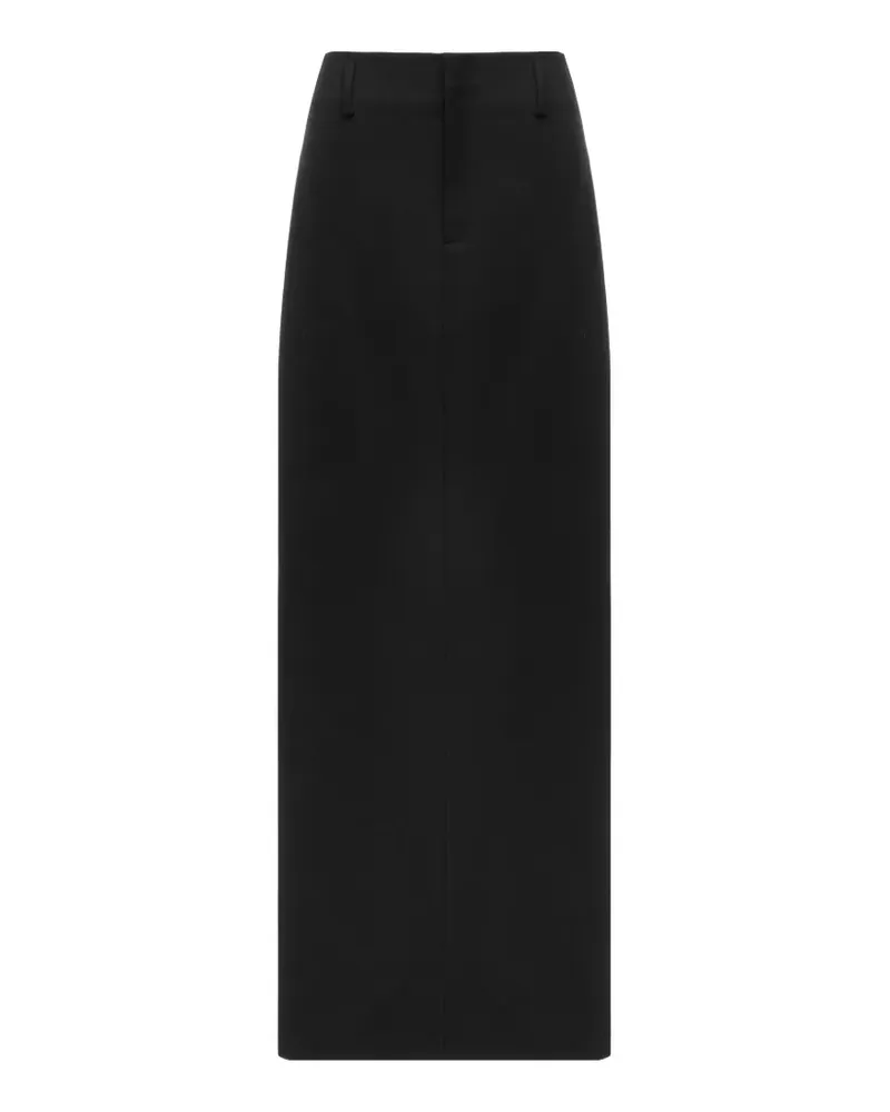 SITUATIONIST belt-loops maxi pencil skirt - Schwarz Schwarz