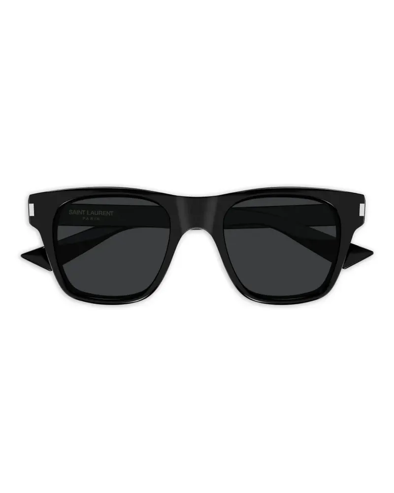 Saint Laurent SL 875 Sonnenbrille mit eckigem Gestell - Schwarz Schwarz