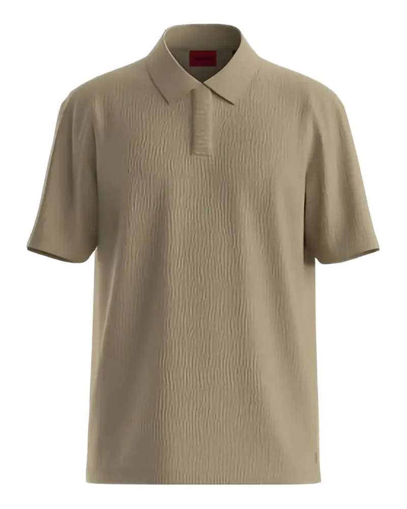 HUGO BOSS Poloshirt in Knitteroptik - Nude Nude