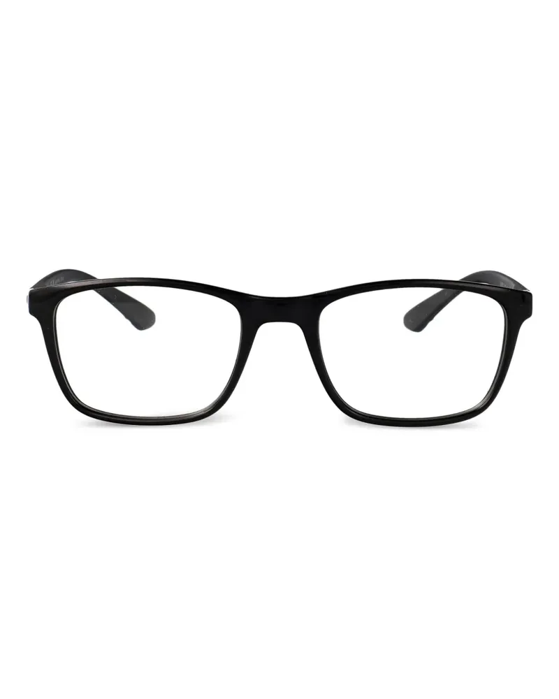 Calvin Klein Eckige Brille aus Acetat - Schwarz Schwarz
