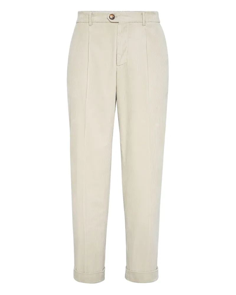 Brunello Cucinelli Stückgefärbte Cordhose - Nude Nude