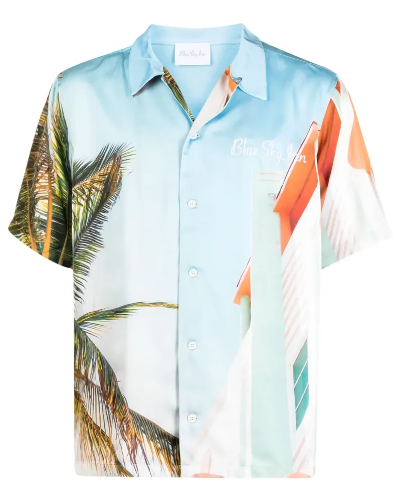 Blue Sky Inn Hemd mit grafischem Print - Schwarz Schwarz
