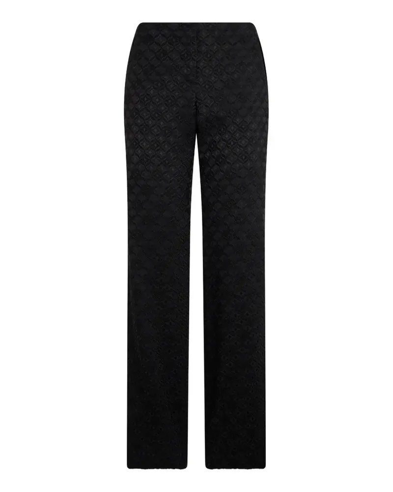 Alberta Ferretti Jacquard-Hose - Schwarz Schwarz