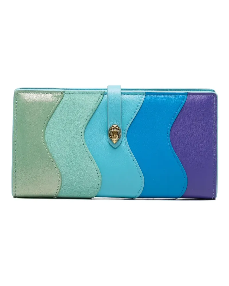 Kurt Geiger Kensington wavy leather wallet - Blau Blau