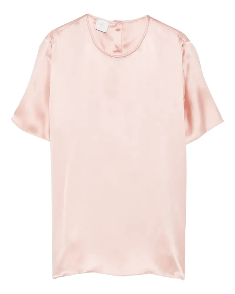 Eleventy Kurzärmelige Bluse - Rosa Rosa