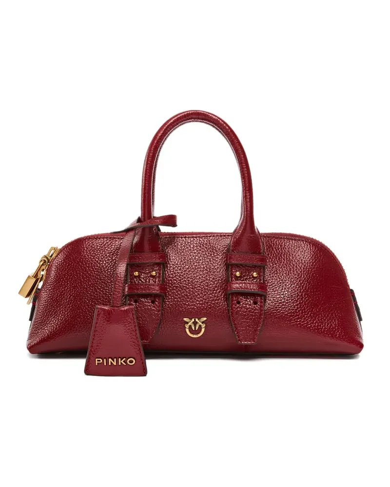 Pinko buckle-lock leather tote bag - Rot Rot
