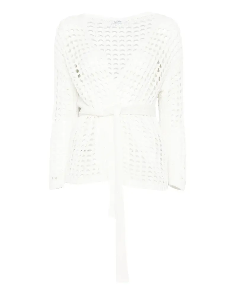 Max Mara Mxpgelo openwork cardigan - Weiß Weiß