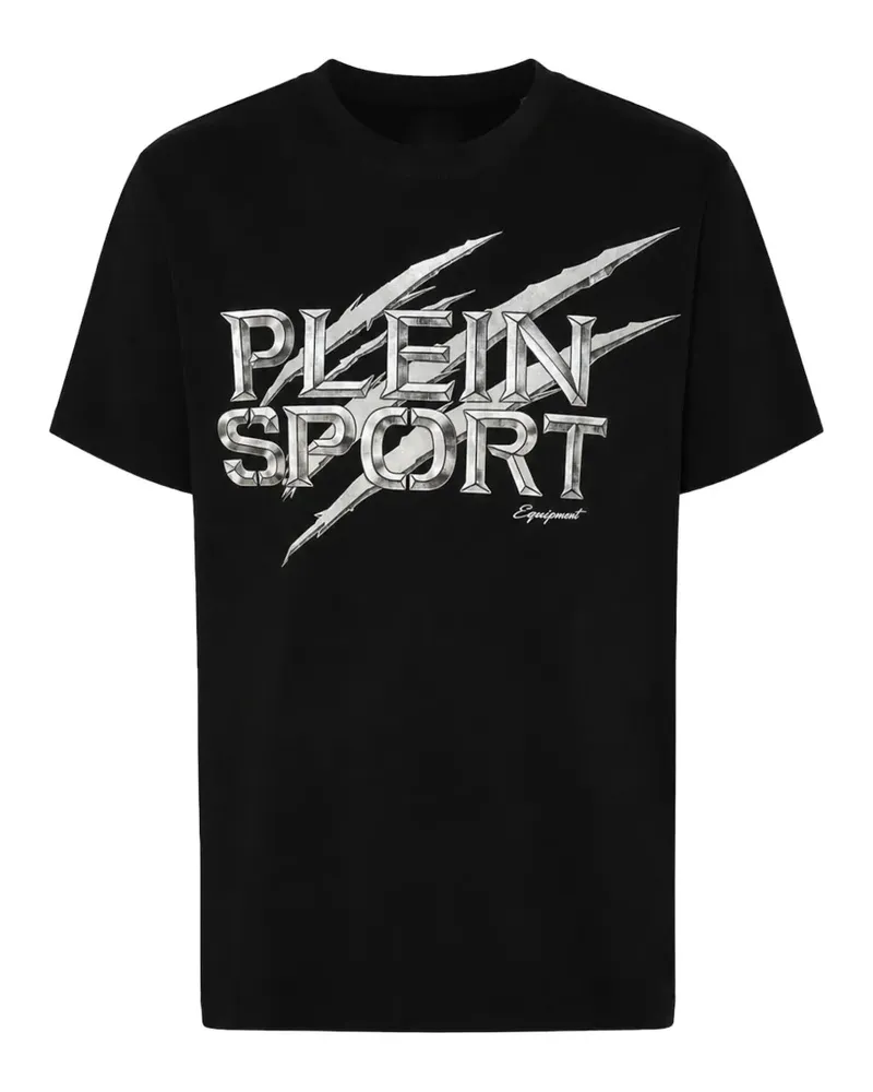 Philipp Plein logo-print round-neck t-shirt - Schwarz Schwarz