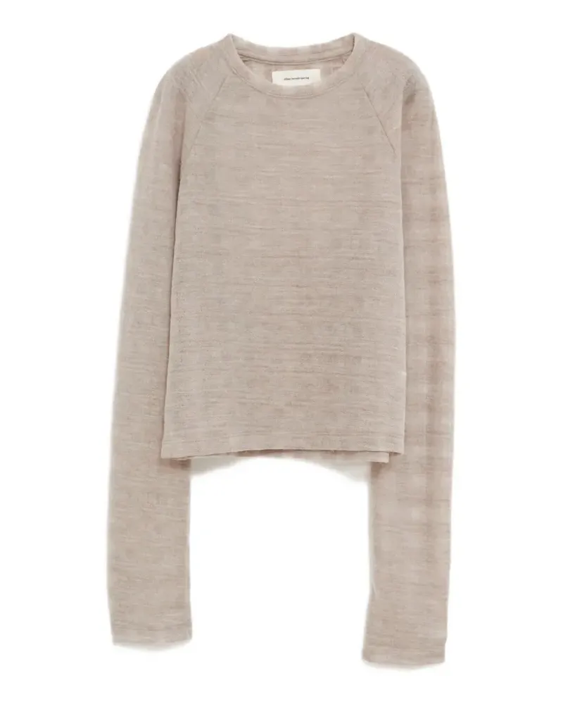 Mfpen long-sleeved gauze top - Nude Nude