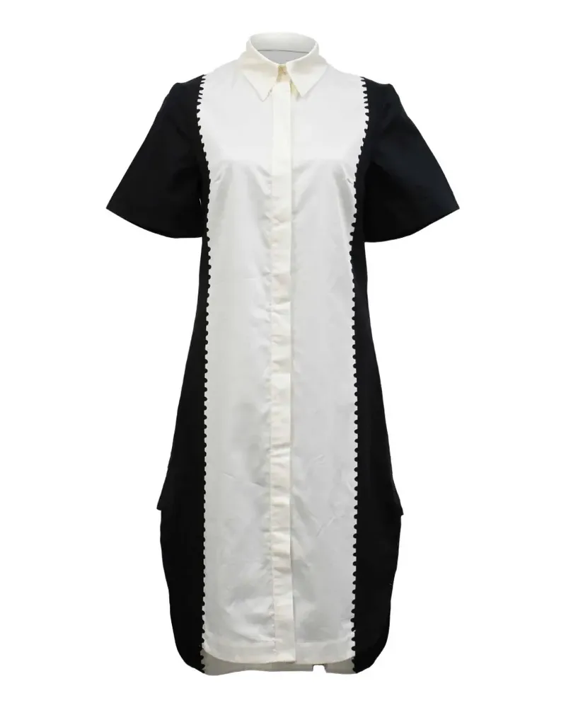 Mary Katrantzou two-tone short-sleeve shirt dress - Weiß Weiß