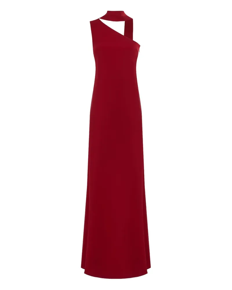 Taller Marmo Caroline One-Shoulder-Kleid mit Fransen - Rot Rot