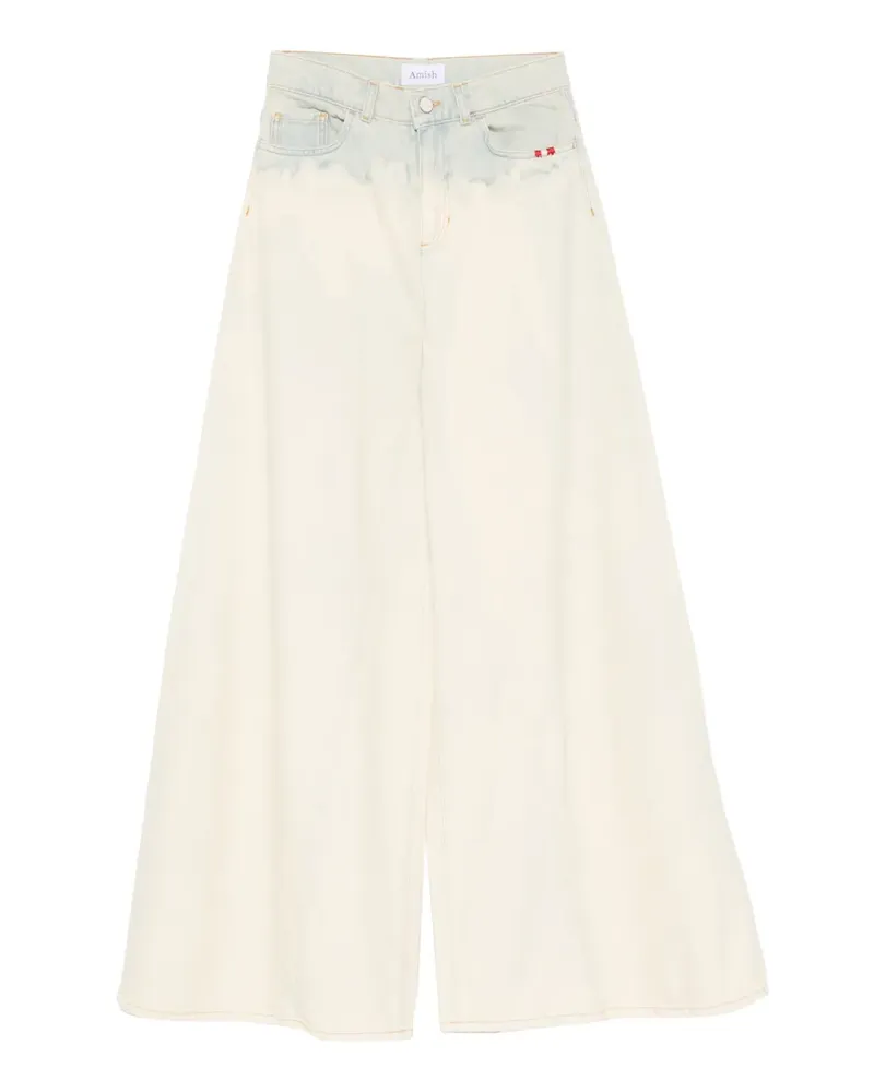 Amish Carly bleached wide-leg jeans - Nude Nude