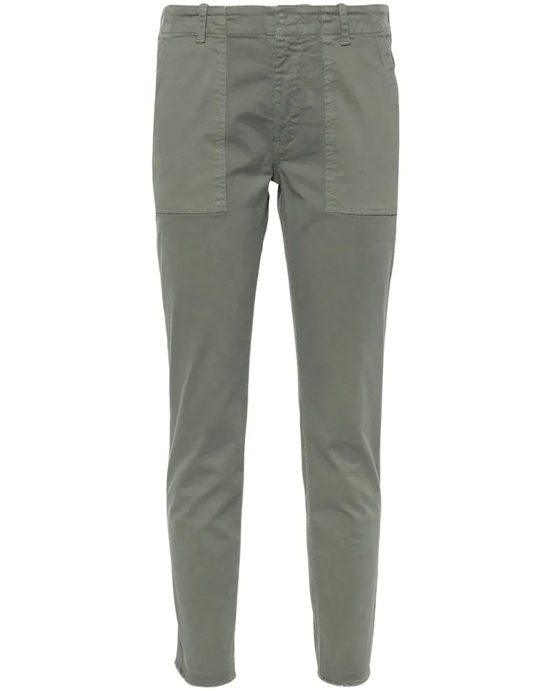 Nili Lotan Klassische Cropped-Chino - Grün Grün