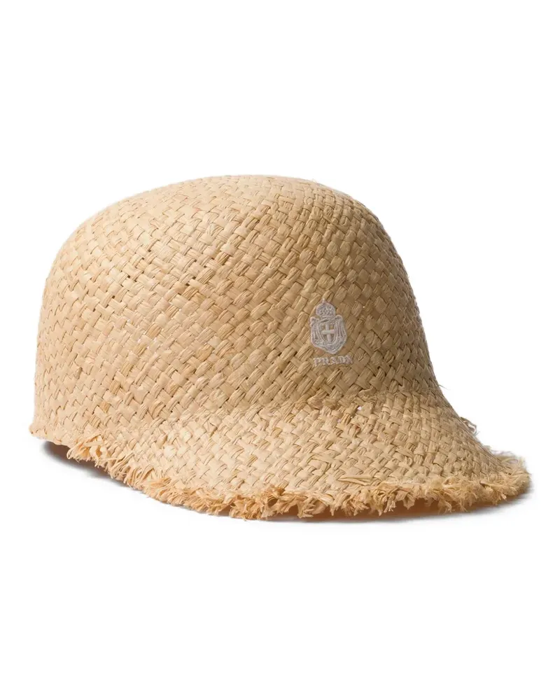 Prada raffia baseball cap - Nude Nude