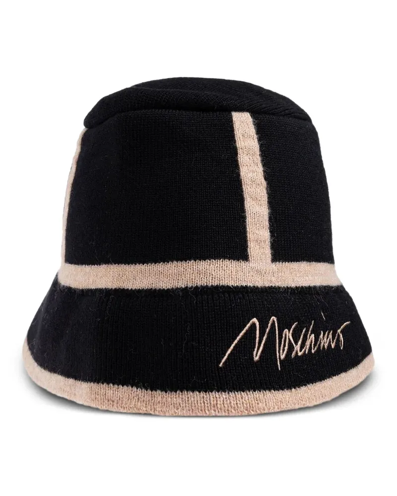 Moschino Fischerhut mit Einsätzen - Schwarz Schwarz