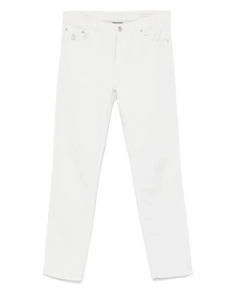 Brunello Cucinelli Schmale Jeans - Grau Grau