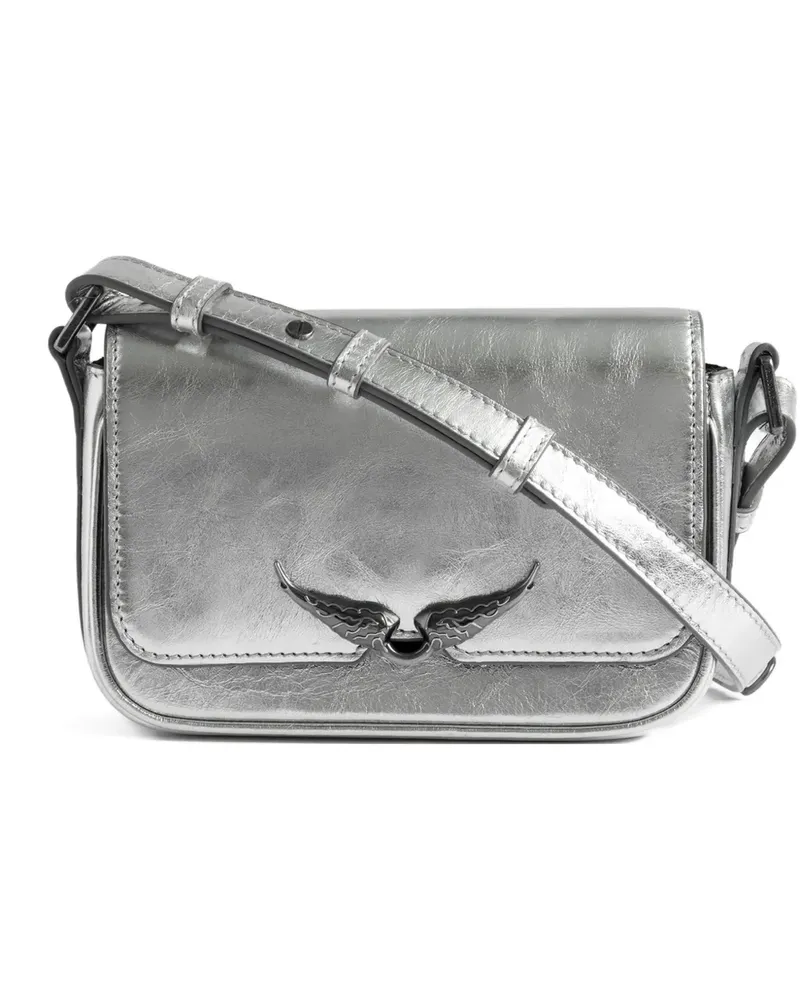 Zadig & Voltaire Le Zazi Winged Umhängetasche - Silber Silber