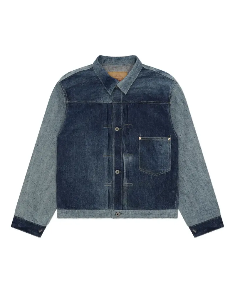 Fortela Buddypatch patchwork denim jacket - Blau Blau