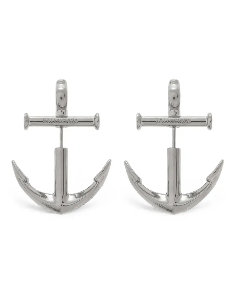 Balenciaga Ohrringe in Ankerform - Silber Silber