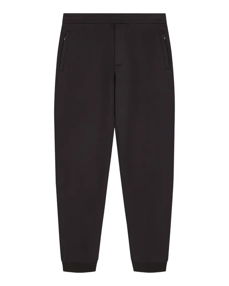 Emporio Armani logo-plaque track pants - Schwarz Schwarz