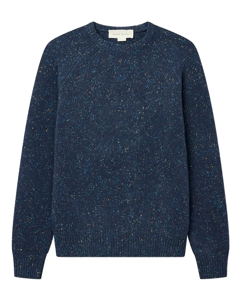 ManOnTheBoon Pullover mit meliertem Effekt - Blau Blau