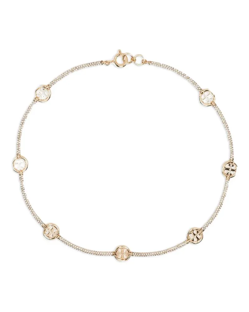 Tory Burch Choker mit Kristallverzierung - Gold Gold